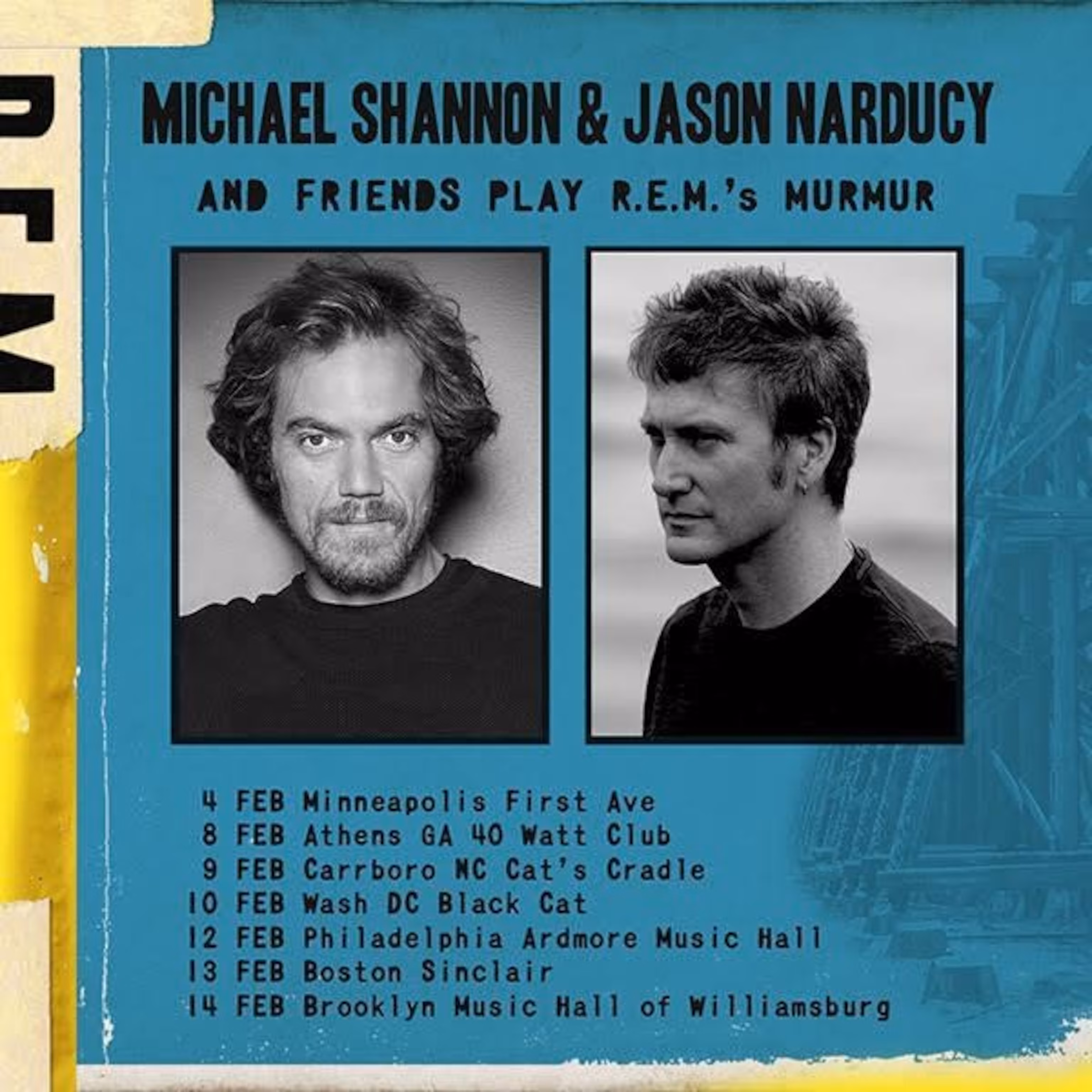 Michael Shannon live tour poster 2026